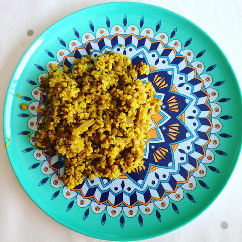 recette lentilles quinoa lait de coco familyross vlog